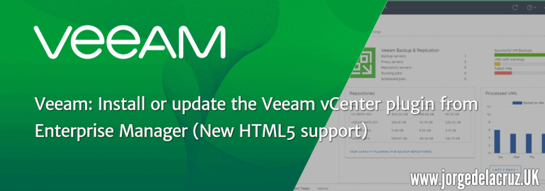 Veeam: Install or update to the new Veeam vCenter plugin from Sns-Brigh10