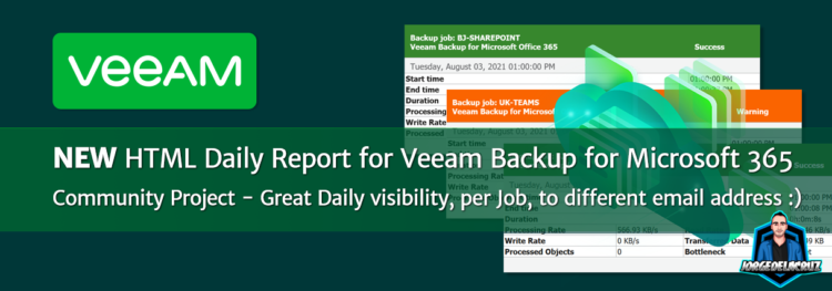 Veeam Detailed Html Daily Report For Veeam Backup For Microsoft 365 Is Now Available Community Project The Blog Of Jorge De La Cruz