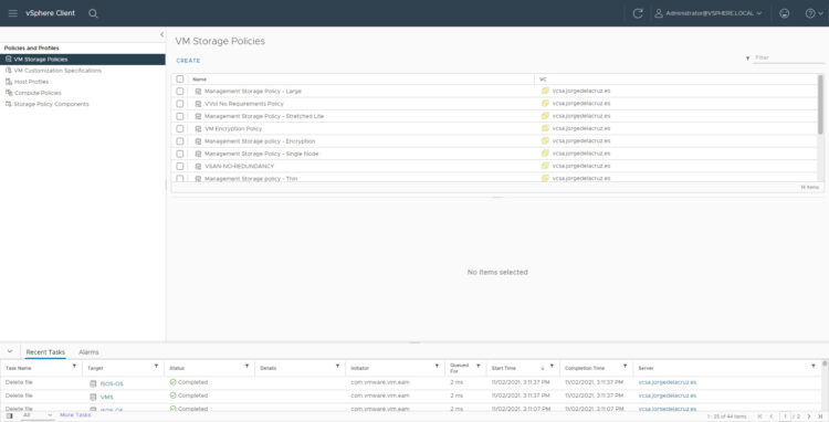 VMware: Fixing annoying error Cannot connect to profile-driven storage ...